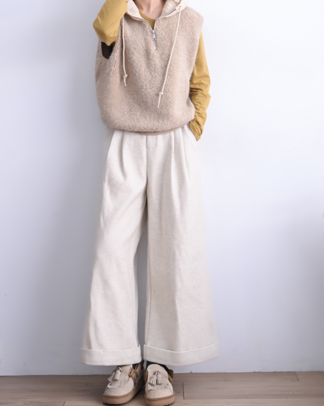 韓 圓領磨毛上衣 14色 size