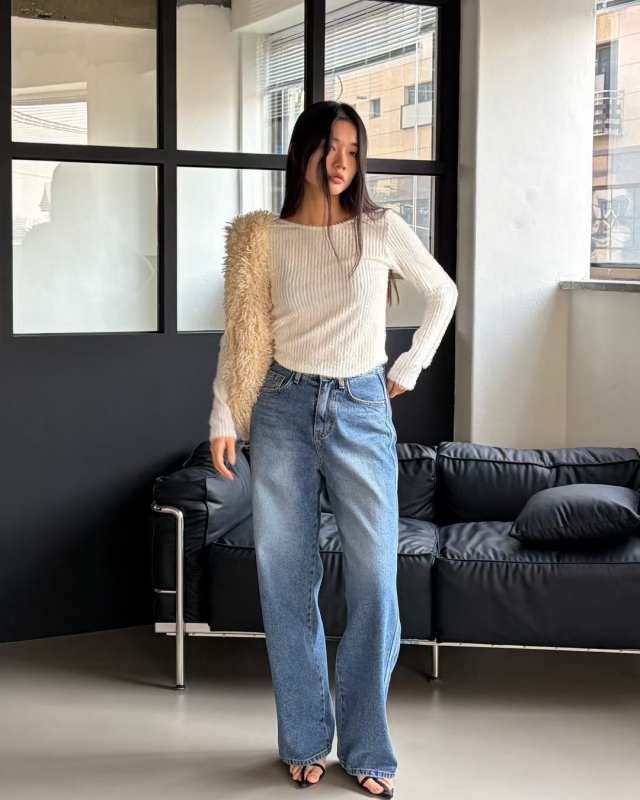 韓 小露背上衣 2色