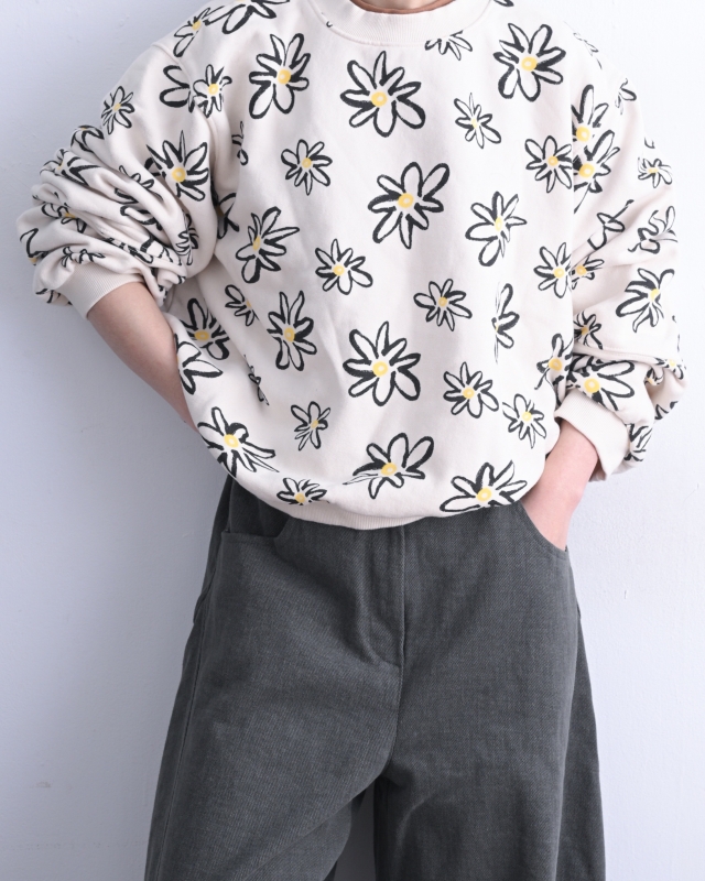 韓 線花上衣 2色 size