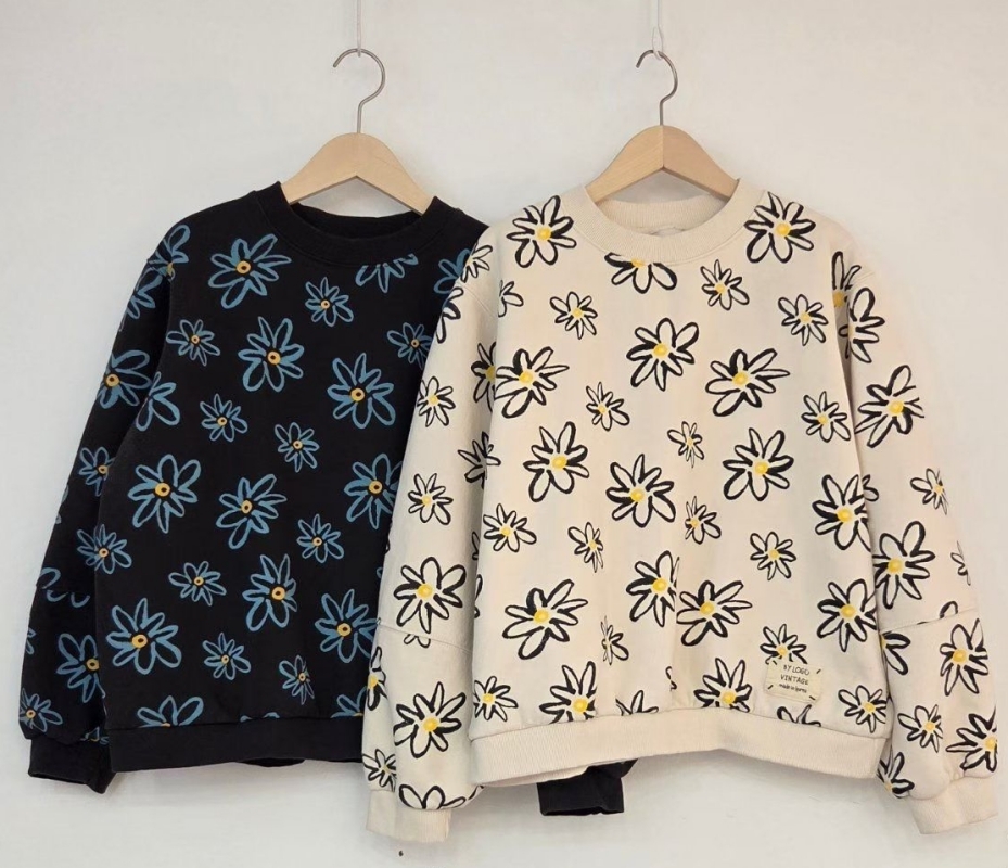 韓 線花上衣 2色 size