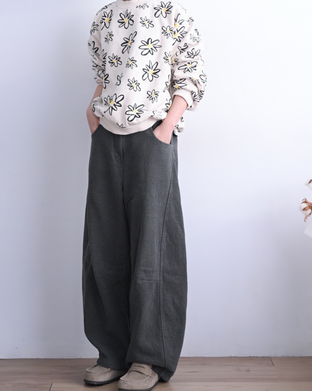 韓 線花上衣 2色 size