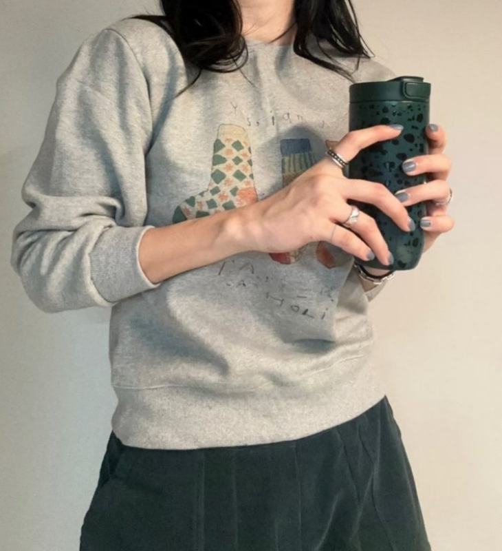 韓 三隻襪子上衣 2色 size