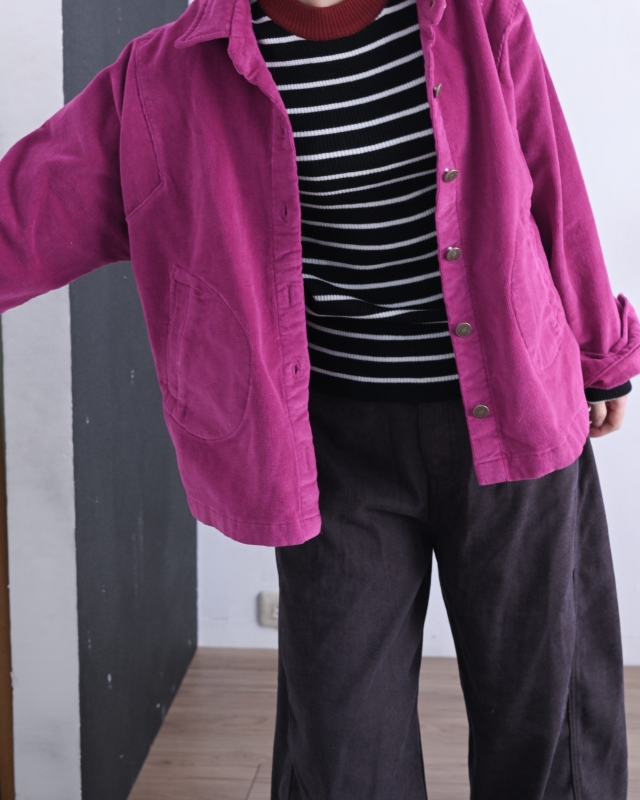 韓 前大口袋襯衫 3色 size