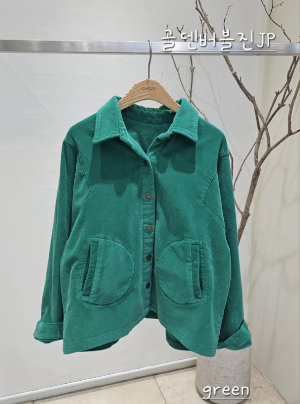 韓 前大口袋襯衫 3色 size