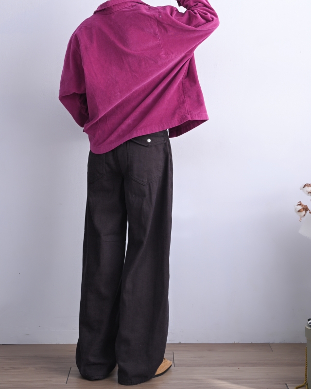 韓 前大口袋襯衫 3色 size