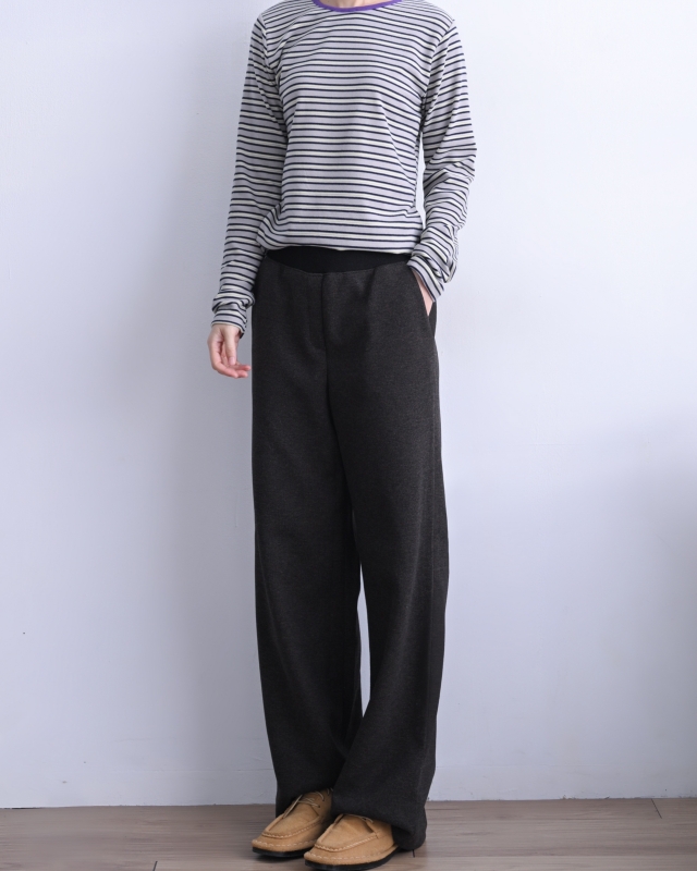 韓 Q彈條文上衣 2色 size