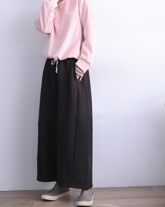 韓 下綁帶條絨上衣 2色 size