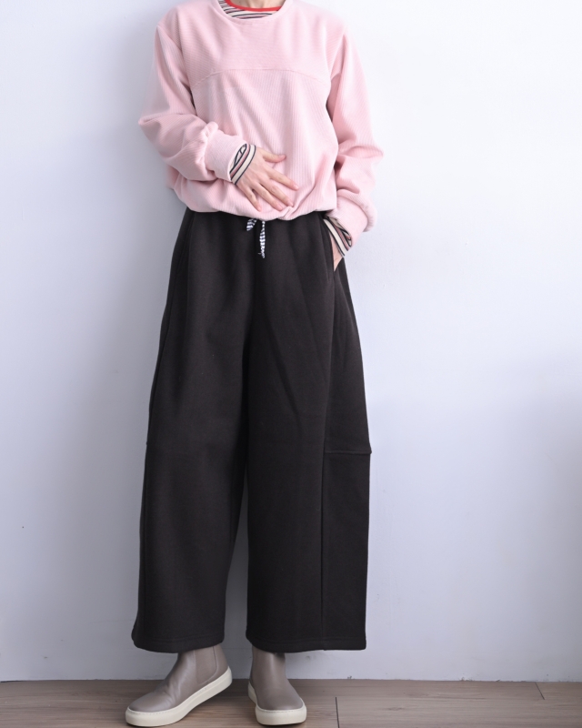 韓 下綁帶條絨上衣 2色 size