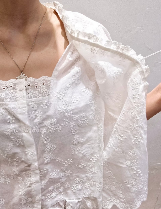 韓 假兩件式捲捲領上衣 2色