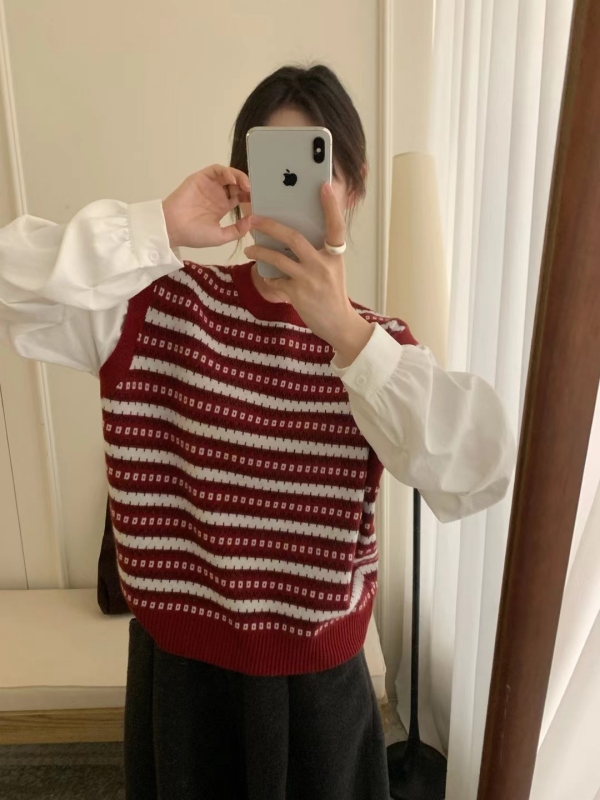 韓 假兩件式上衣 2色