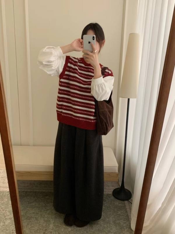 韓 假兩件式上衣 2色