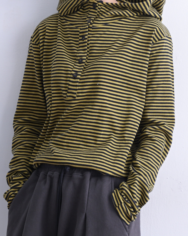 韓 條文連帽上衣 3色 size