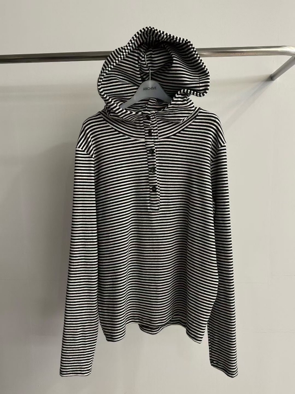 韓 條文連帽上衣 3色 size