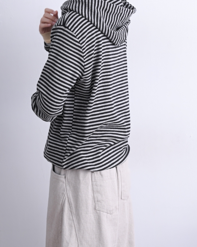 韓 條文連帽上衣 3色 size