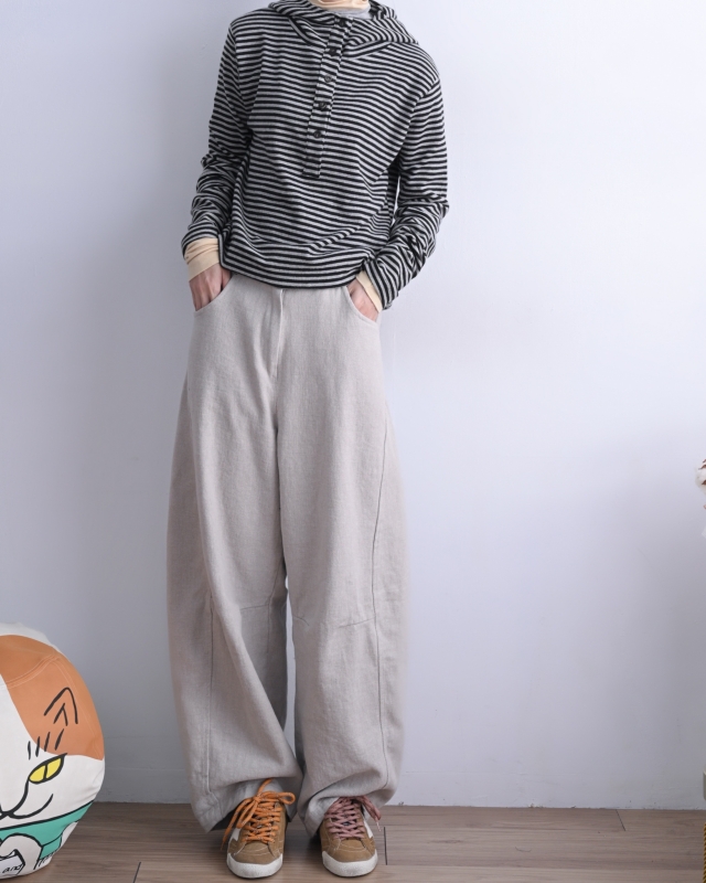 韓 條文連帽上衣 3色 size