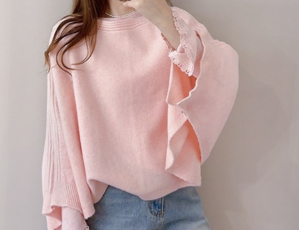 韓 斗篷式一字領上衣 3色 size