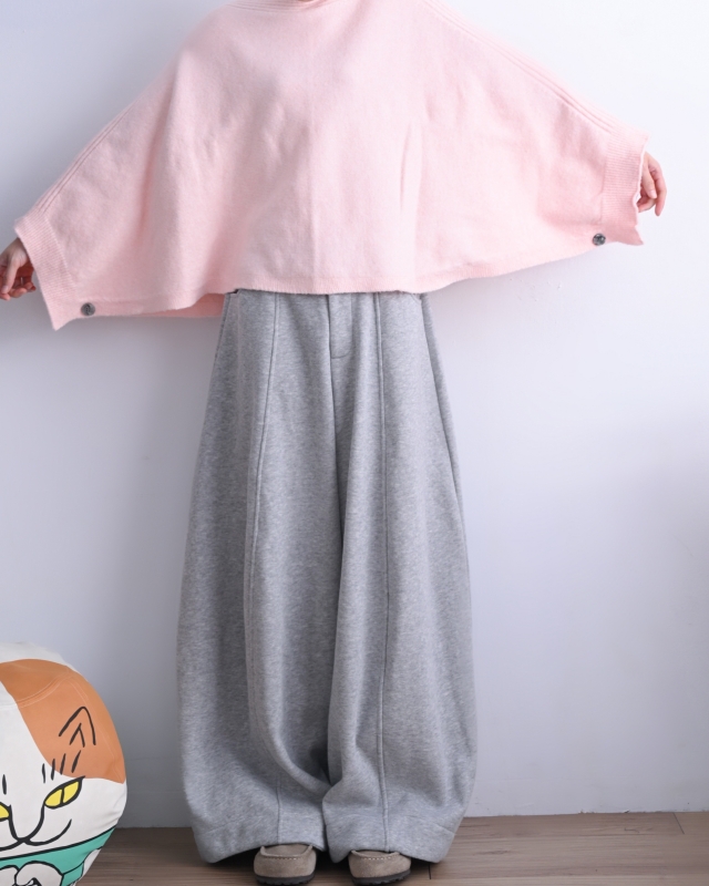 韓 斗篷式一字領上衣 3色 size