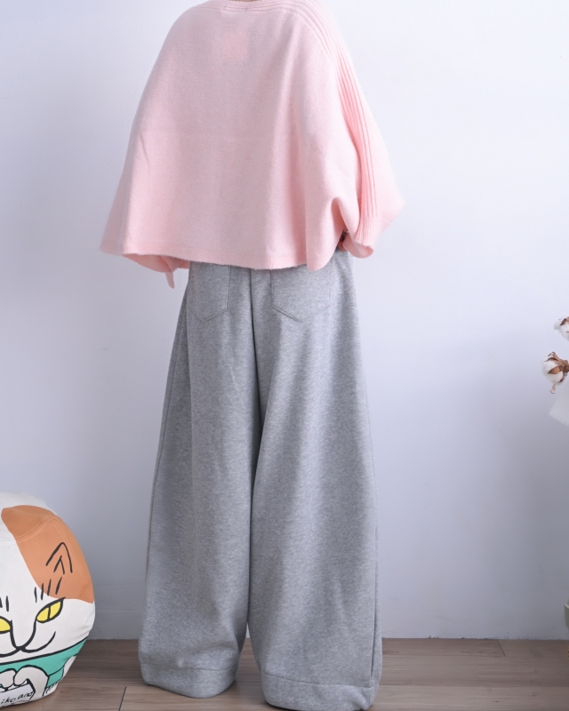 韓 斗篷式一字領上衣 3色 size