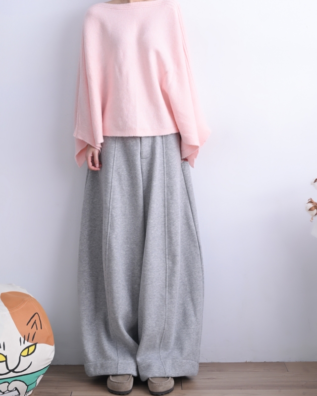 韓 斗篷式一字領上衣 3色 size