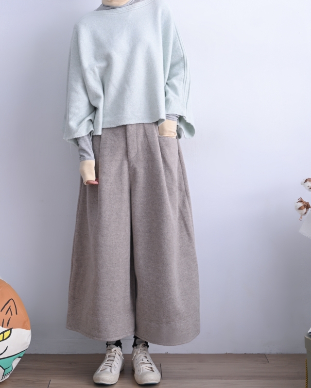 韓 斗篷式一字領上衣 3色 size