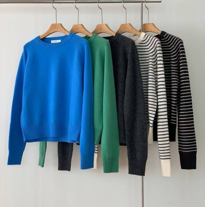 韓 圓領上衣 5色 size