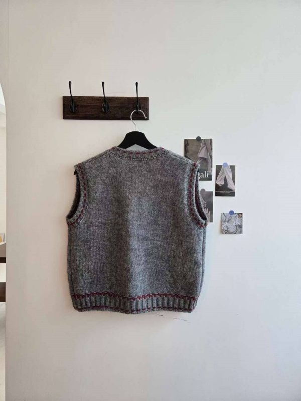 韓 車線配色背心 3色 size