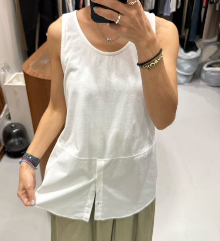 韓 下扣背心 4色