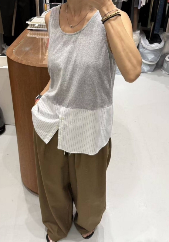 韓 下扣背心 4色