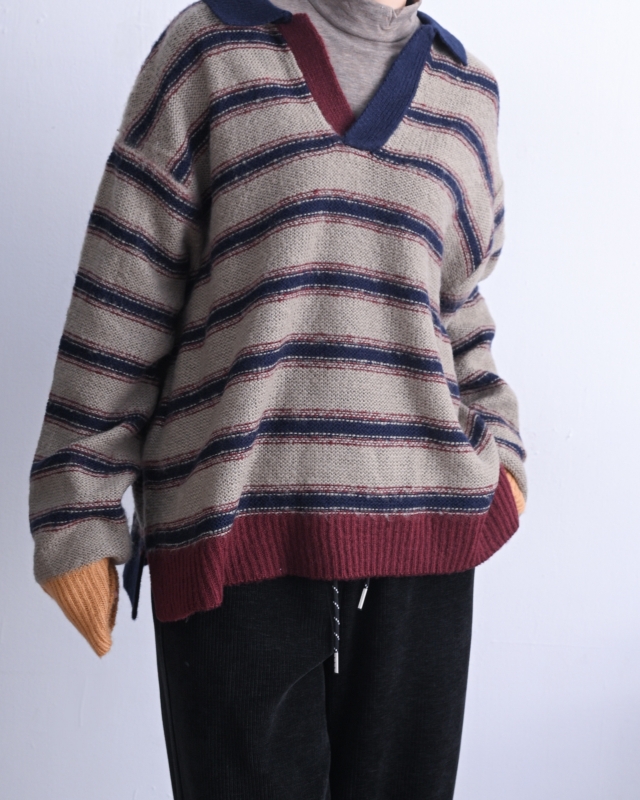 韓 小高領磨毛上衣 16色 size