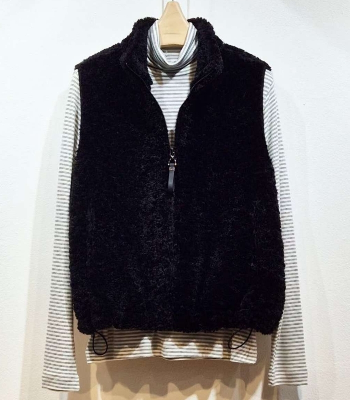 韓 小立領短毛背心 2色 size