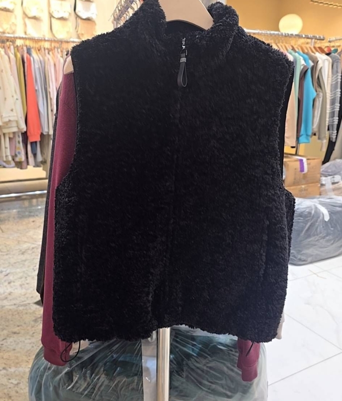 韓 小立領短毛背心 2色 size