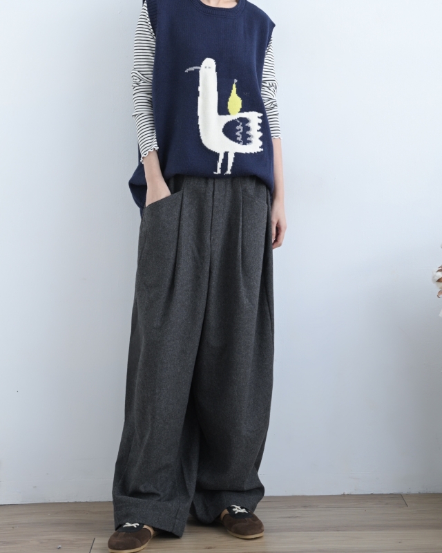 韓 寬鬆版動物背心 4色 size