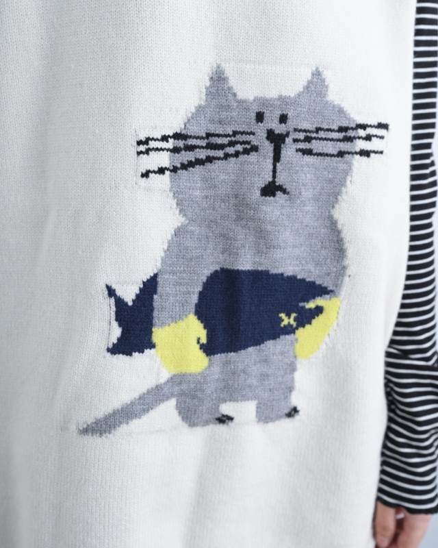 韓 寬鬆版動物背心 4色 size