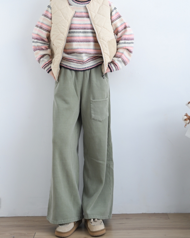 韓 口袋針織菱格壓紋背心 2色 size