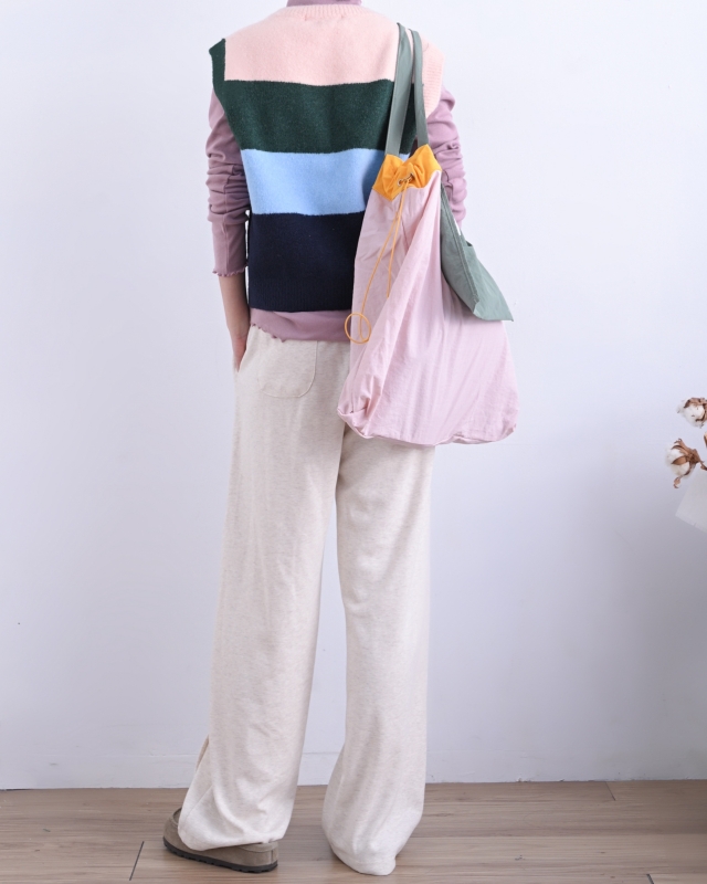 韓 大色塊配色背心 2色 size