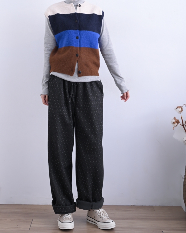 韓 大色塊配色背心 2色 size