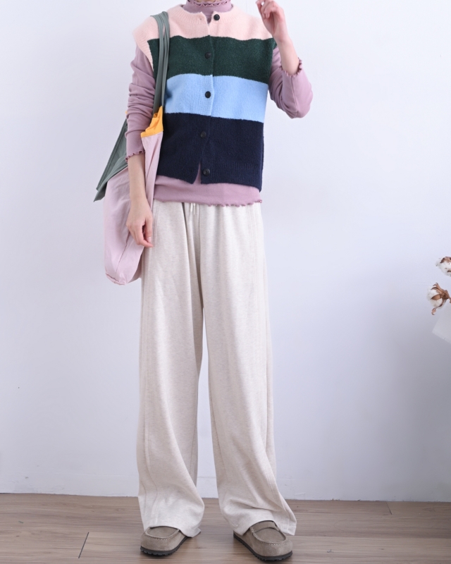 韓 大色塊配色背心 2色 size