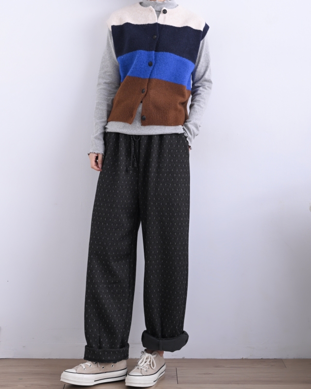 韓 大色塊配色背心 2色 size