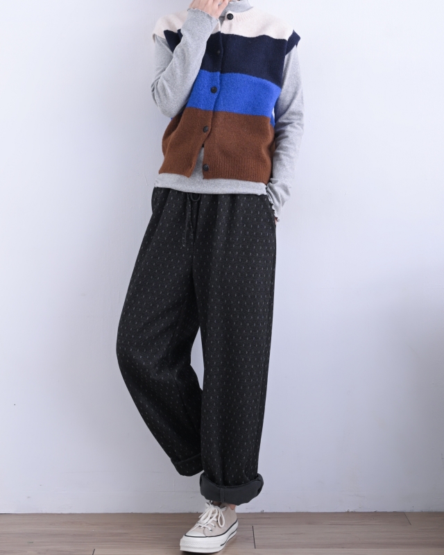 韓 大色塊配色背心 2色 size