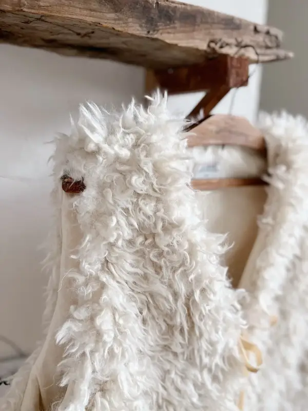 韓 毛毛綁帶背心 size