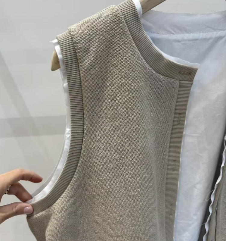 韓 假兩件式不收邊背心 3色 size