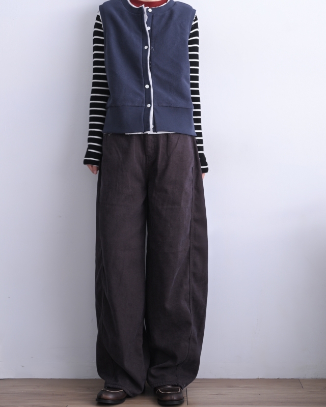 韓 假兩件式不收邊背心 3色 size