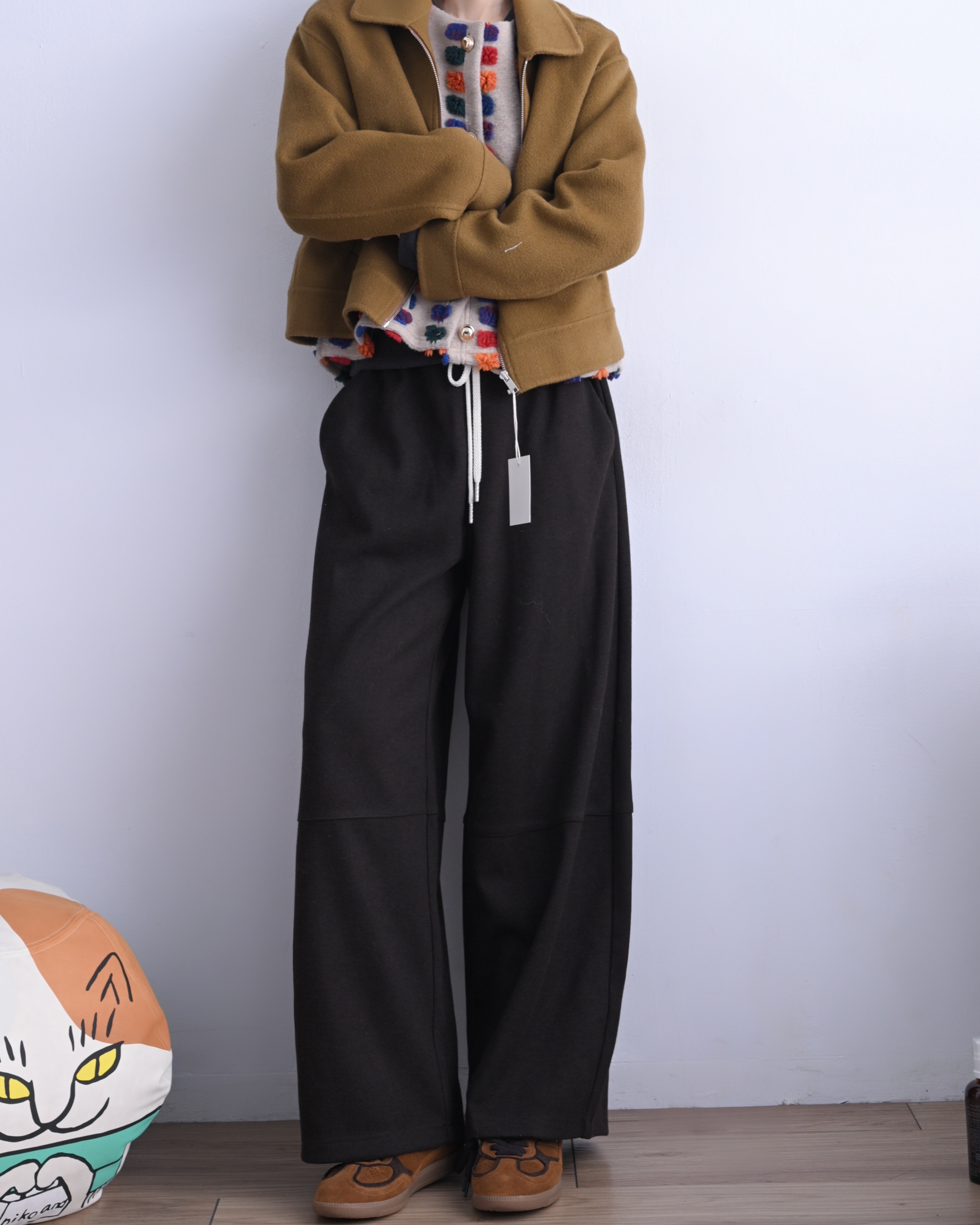 韓 繽紛毛點背心