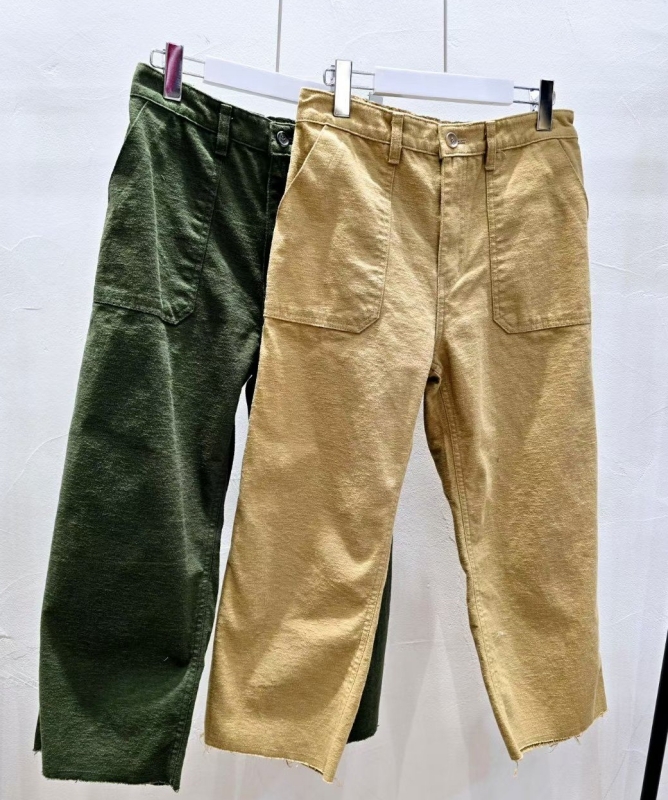 韓 前直口袋八分休閒褲 2色