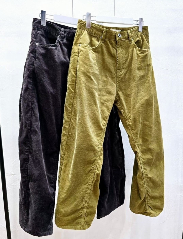 韓 燈心絨側車線長褲 2色 size