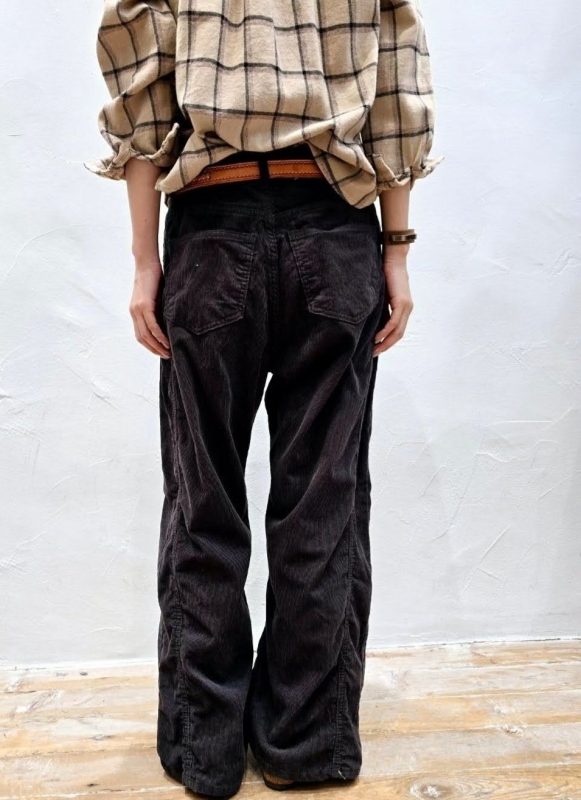 韓 燈心絨側車線長褲 2色 size