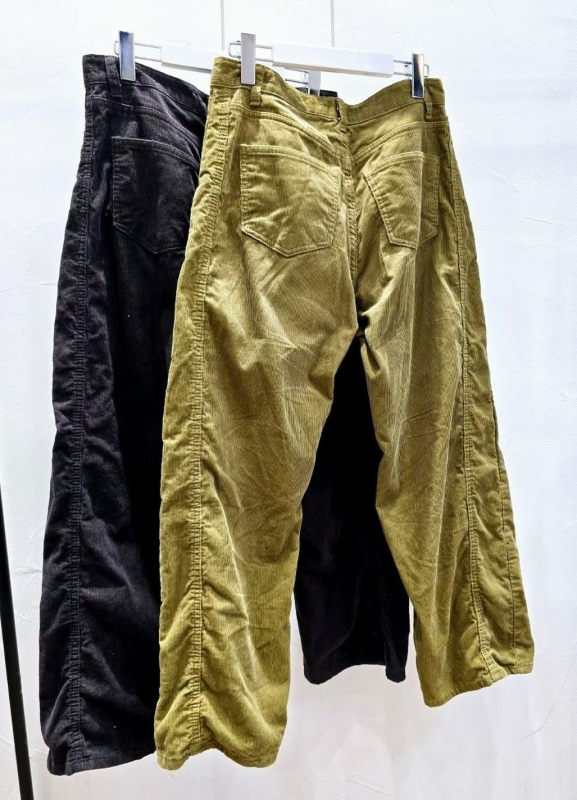 韓 燈心絨側車線長褲 2色 size