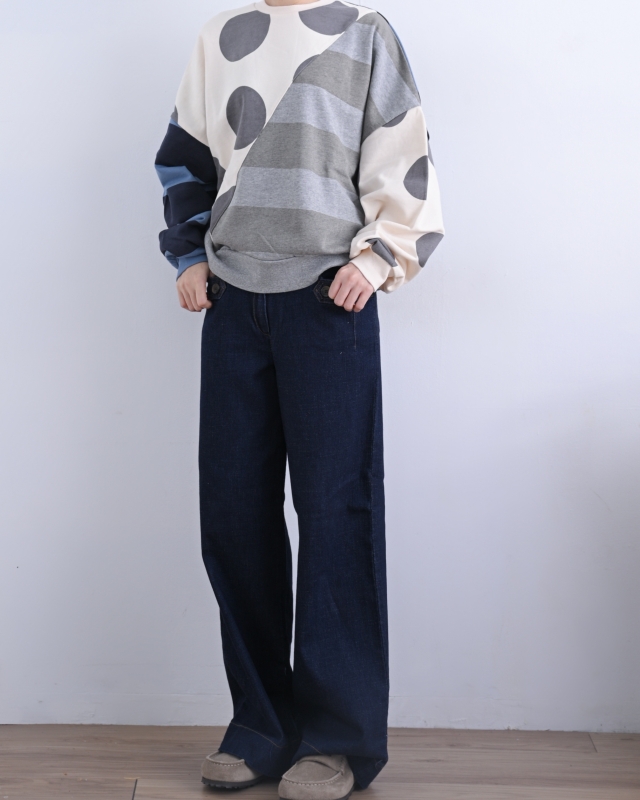 韓 口袋小釦長褲 size