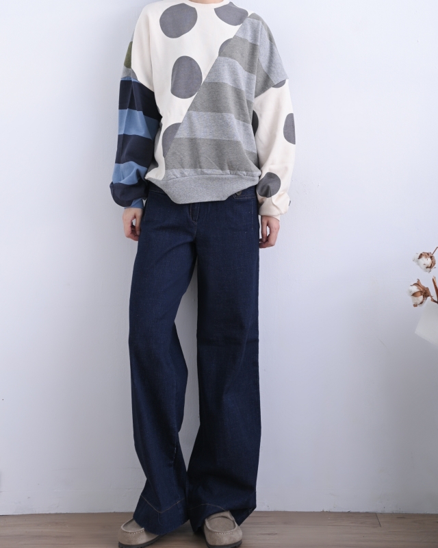 韓 口袋小釦長褲 size