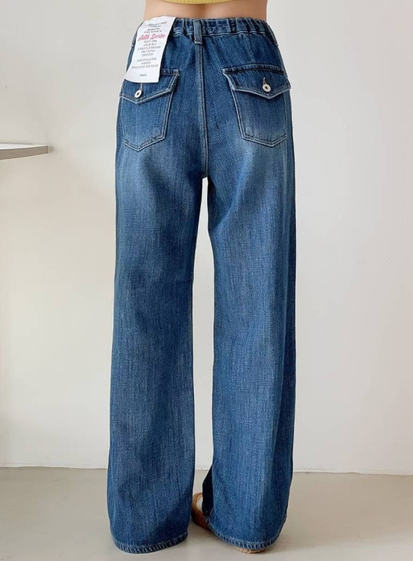 韓 後口袋牛仔褲 size